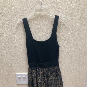 Eight Sixty S Black and Tan Dress
